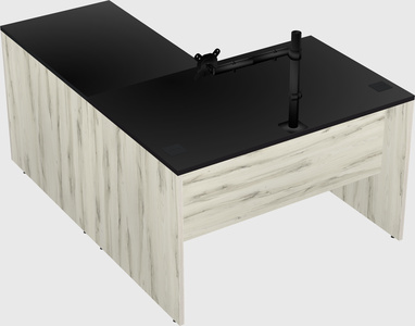 L-shaped office desk