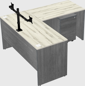 L-shaped office desk