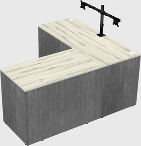 L-shaped office desk