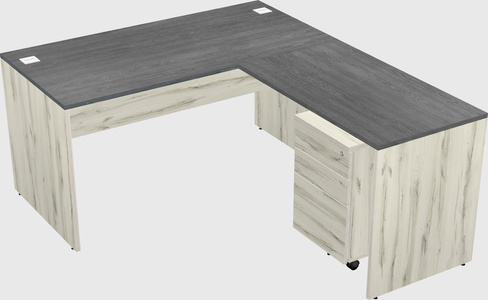L-shaped office desk