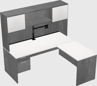 L-shaped office desk