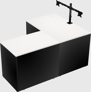 L-shaped office desk