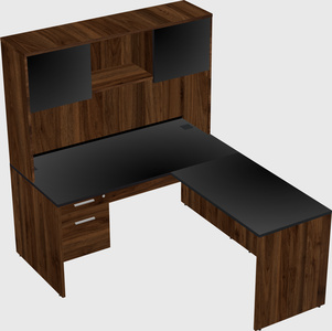 L-shaped office desk