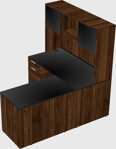 L-shaped office desk