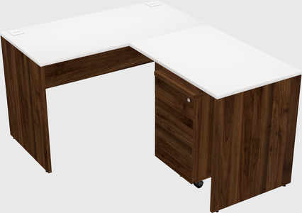 L-shaped office desk