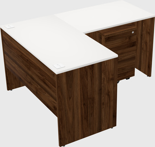 L-shaped office desk