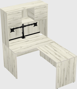 L-shaped office desk