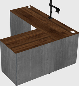 L-shaped office desk