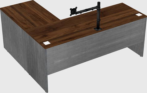 L-shaped office desk