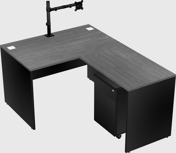 L-shaped office desk