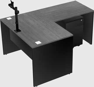 L-shaped office desk