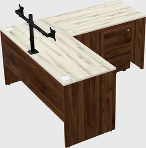 L-shaped office desk