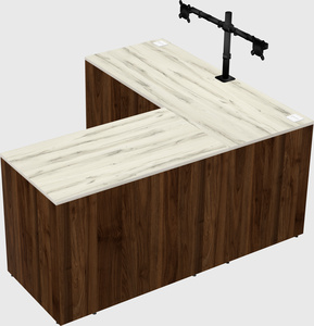 L-shaped office desk