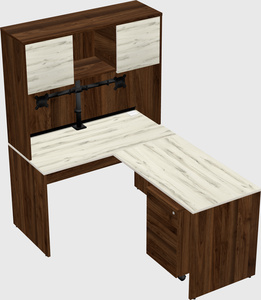 L-shaped office desk