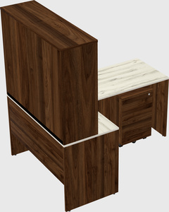 L-shaped office desk