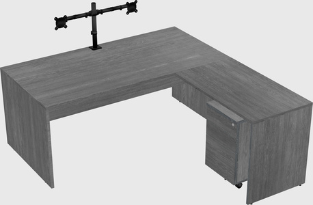L-shaped office desk