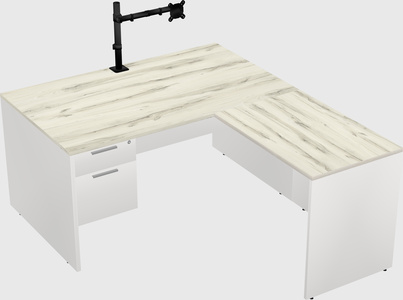 L-shaped office desk