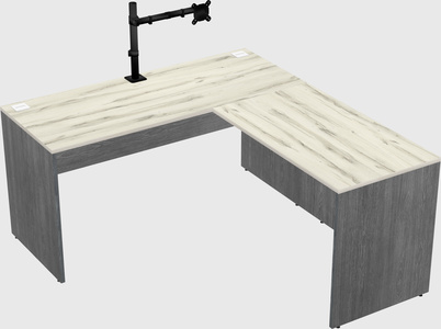 L-shaped office desk