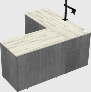 L-shaped office desk