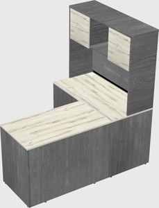 L-shaped office desk