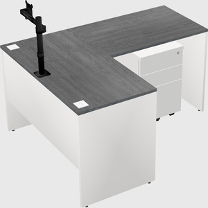 L-shaped office desk