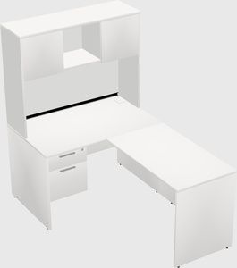 L-shaped office desk