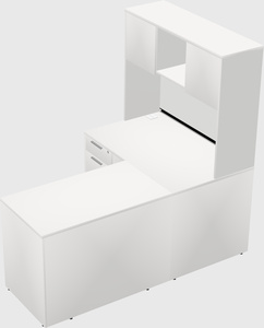 L-shaped office desk