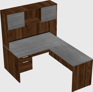 L-shaped office desk