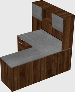L-shaped office desk
