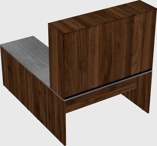 L-shaped office desk