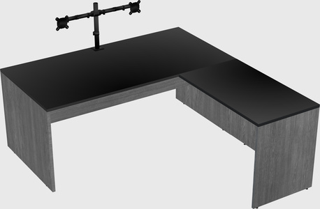 L-shaped office desk