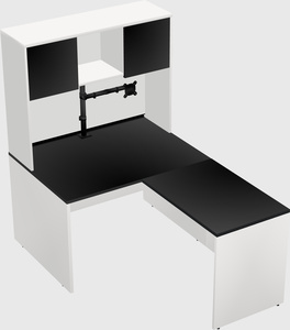 L-shaped office desk