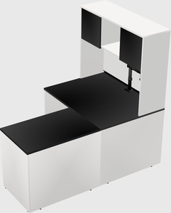 L-shaped office desk