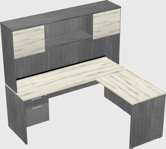 L-shaped office desk