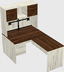 L-shaped office desk