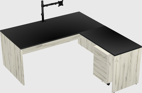 L-shaped office desk