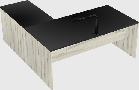 L-shaped office desk