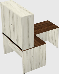 L-shaped office desk