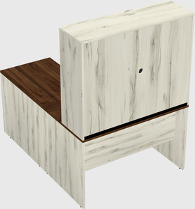 L-shaped office desk