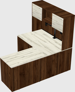 L-shaped office desk