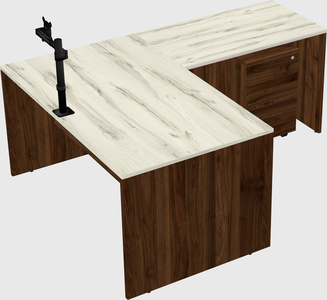 L-shaped office desk