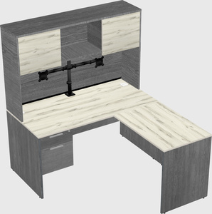 L-shaped office desk