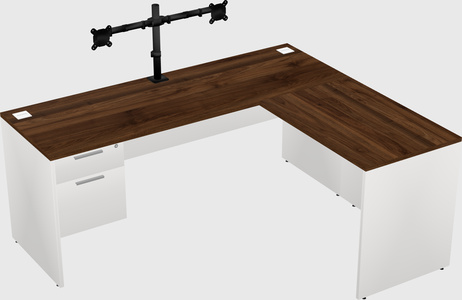 L-shaped office desk