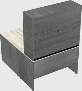 L-shaped office desk
