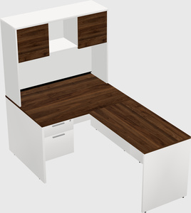 L-shaped office desk