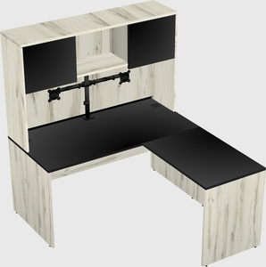 L-shaped office desk
