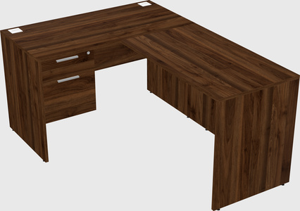 L-shaped office desk