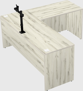 L-shaped office desk