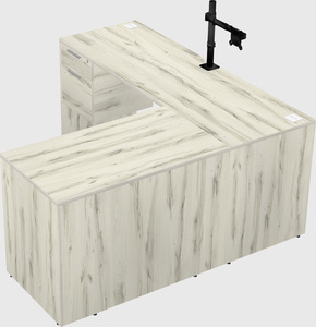 L-shaped office desk