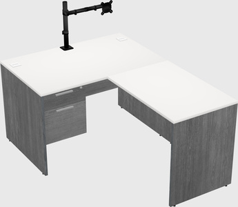L-shaped office desk